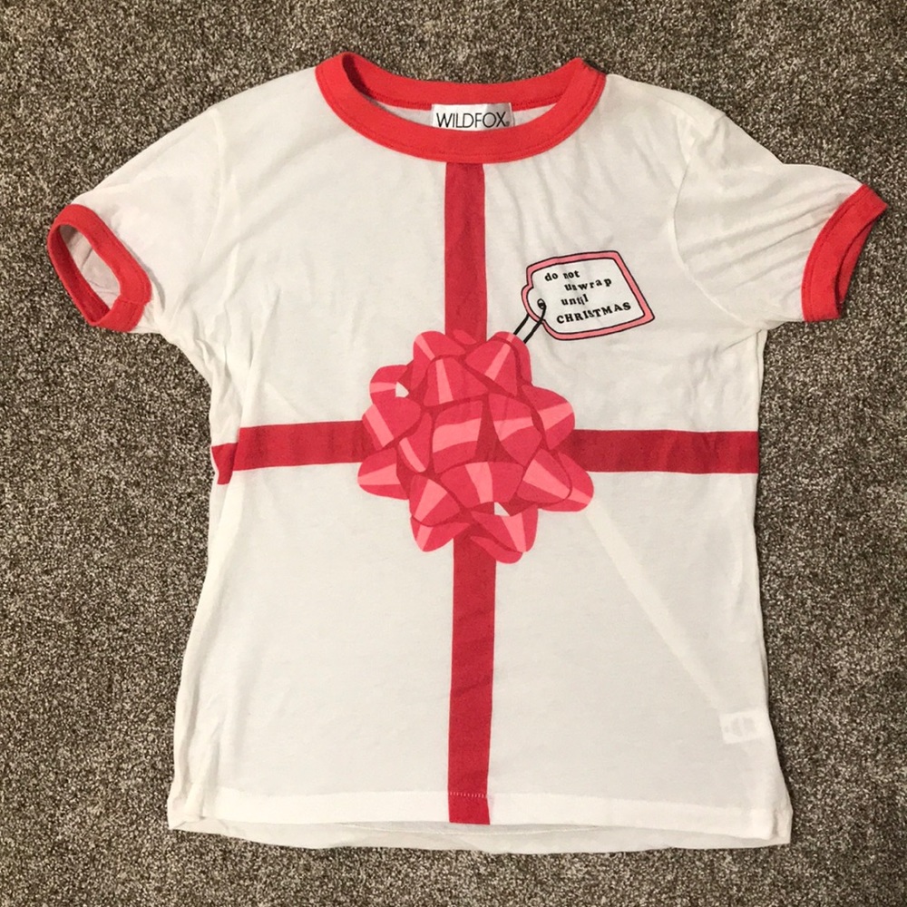 Wildfox “do not unwrap until CHRISTMAS” tee